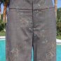 Cache $118 STRETCH WORK Crop DRESS Pant NWT 0/2/4/6/8 EMBROIDERY DRESS UP DOWN