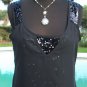 Cache $88 SEQUIN ENCRUSTED CAMI Top NWT XS/S/M/L/XL SHEER ILLUSION OUTER- LINED