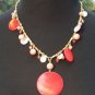 Cache $58 Necklace OPALESSENCE DISC STONES BEADS NWT GOLD CHAIN ADJUSTABLE