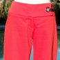Cache $88 METAL BUCKLE SELF-BELT CROP CAPRI Pant NWT 0/2/4 XS/S Stretch