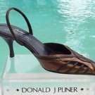 Donald Pliner $265 COUTURE  COBRA LEATHER Shoe NIB 5.5 POINTY TOE SLING BACK