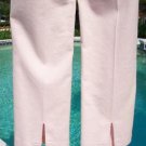 Cambio $195 MARY WAFFLE PIQUE Pant NWT 4/6 S CLASSIC TEXTURED LIGHT PINK