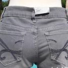 Cache $88 GRAY DENIM EMBELLISHED Jean Pant NWT CROP STRETCH 0/2/6/8/10 XS/S/M Cache $88 GRAY DENIM EMBELLISHED Jean Pant NWT CROP STRETCH 0/2/6/8/10 XS/S/M