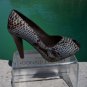 Donald Pliner $400 COUTURE PYTHON LEATHER Shoe Pump NIB 5.5 6 PEEP-TOE PLATFORM