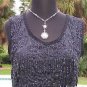 CHICO'S Chicos 0 $128 BEADED FLAPPER Top NWT XS/S FRINGE LINED EVENT