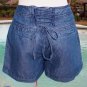Cache $78 DEMIN LACE-UP BACK SHORT Pant NWT COTTON LINEN 0/2/4 XS STRETCH