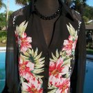 Cache $118 SHEER ILLUSION ADJUSTABLE CARGO SLEEVES FLORAL Top NWT XS/S/M/L Cache $118 SHEER ILLUSION ADJUSTABLE CARGO SLEEVES FLORAL Top NWT XS/S/M/L