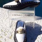 Donald Pliner $265 COUTURE WHITE SUEDE LEATHER DARK NAVY Loafer Shoe NIB Donald Pliner $265 COUTURE WHITE SUEDE LEATHER DARK NAVY Loafer Shoe NIB
