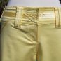 Cache $88 YELLOW  SELF-BELT CROP CAPRI Pant NWT 2/4/6 S  STRETCH
