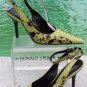 Donald Pliner $400 COUTURE PYTHON PATENT LEATHER Shoe Pump NIB ANKLE WRAP 6 10
