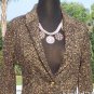 Cache $188 METALLIC SWEATER JACKET Top NWT S/M TEXTURED GEMSTONE BUTTONS