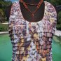 Cache $$$ ANIMAL PRINT LAYERED RUFFLE CAMI Top NWT M/L STRETCH