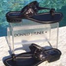 Donald Pliner $295 COUTURE METALLIC LEATHER Shoe Sandal NIB CHUNKY STONES 6