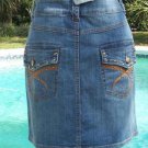 Cache $98 DENIM STUD EMBROIDERY EMBELLISHED Skirt NWT 6/8/10 S/M Stretch STRETCH Cache $98 DENIM STUD EMBROIDERY EMBELLISHED Skirt NWT 6/8/10 S/M Stretch STRETCH