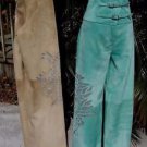 Donald Pliner $1050 SUEDE LEATHER PANT NWT Lined SHEER CUT-OUT SELF-BELT 0/2 XS