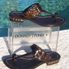 Donald Pliner $295 COUTURE METALLIC LEATHER Shoe Sandal NIB CHUNKY STONES 5.5