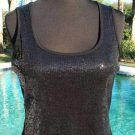 Cache $88 SEQUIN ENCRUSTED Front CAMI Top NWT XS/S/L/X Poly Rayon Spandex Back Cache $88 SEQUIN ENCRUSTED Front CAMI Top NWT XS/S/L/X Poly Rayon Spandex Back