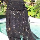 Cache $168  100% SILK SEQUINS Skirt NWT 6/8/10 S/M PEEK-A-BOO FLIRTY BOTTOM