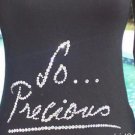 Cache $98 SO PRECIOUS IN RHINESTONES ON FRONT Top NWT S/M/L STRETCH TEE