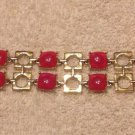 Cache $48 BRACELET NWT ADJUSTABLE PINK ROSE "QUARTZ" GOLD METAL 1 1/4" WIDE Cache $48 BRACELET NWT ADJUSTABLE PINK ROSE "QUARTZ" GOLD METAL 1 1/4" WIDE