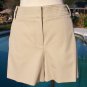 Cache $88 TRAPUNTO SELF-BELT Short Pant NWT 12/14/16 L/XL SIDE TAB EMBELLISHED