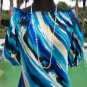 Cache $108 PEASANT BOHO BRUSHSTROKE STRIPE Top NWT XS/S/M Wear Off Shoulder