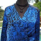 Cache $138 SILK pLEATHER SHOULDERS Top NWT XS/S/M FAUX WRAP SHIRRED WAIST Cache $138 SILK pLEATHER SHOULDERS Top NWT XS/S/M FAUX WRAP SHIRRED WAIST