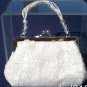 Cache $58 SEQUIN BEADED CRYSTAL STRAPS PURSE Top NWT METAL FRAME EVENT