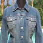 Cache $148 DEMIN LARGE RHINESTONES ON FRONT POCKETS Top JACKET NWT XS/S/M