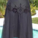 Cache LUXE $158 MESH LAYER BEAD EMBELLISHED Skirt NWT S/M/L/XL EVENT OFFICE LINE