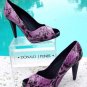 Donald Pliner $400 COUTURE PYTHON LEATHER Shoe Pump NIB PEEP-TOE PLATFORM