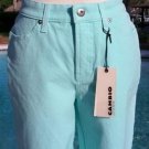 Cambio $155 STRETCH Karen 4 Pocket Denim Pant NWT 4/6 S MODERN AQUA / TURQUOISE Cambio $155 STRETCH Karen 4 Pocket Denim Pant NWT 4/6 S MODERN AQUA / TURQUOISE