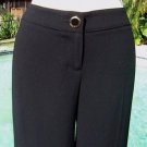 Cache $138 BLACK Pant NWT 0/2 XS STRETCH FLAT FRONT SELF BELT STYLE Cache $138 BLACK Pant NWT 0/2 XS STRETCH FLAT FRONT SELF BELT STYLE