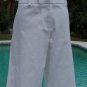 Cache $88 STRETCH LINEN BLEND CITY SHORT BERMUDA Pant NWT 10/12 M/L WINTER WHITE