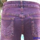 Cache $198 RHINESTONE EMBELLISHED Jean Pant NWT 2/4 XS/S STRETCH DRESS UP OR DOW Cache $198 RHINESTONE EMBELLISHED Jean Pant NWT 2/4 XS/S STRETCH DRESS UP OR DOW