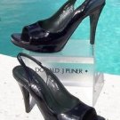 Donald Pliner $275 COUTURE GATOR PATENT LEATHER Shoe NIB OPEN TOE PLATFORM 10 11