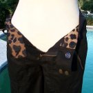 Cache $88 SNAP EMBELLISHED Pant NWT XS/S CROP STRETCH 0/2/4 ANIMAL TRIM Cache $88 SNAP EMBELLISHED Pant NWT XS/S CROP STRETCH 0/2/4 ANIMAL TRIM