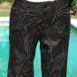 Cache $158 LUXE TEXTURED BLACK BROCADE JEAN Pant NWT 0/2 XS DRESS UP OR DOWN