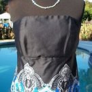 Cache ~$98 BUSTIER BACK-TIE WITH ELASTIC Top NWT M/L/XL PERFECT FIT Cache ~$98 BUSTIER BACK-TIE WITH ELASTIC Top NWT M/L/XL PERFECT FIT