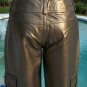 Cache Dark Gold Butter Leather Lined Cargo Pant NWT Motorcycle Sz XS/S/M/L $268