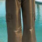 Cache Dark Gold Butter Leather Lined Cargo Pant NWT Motorcycle Sz XS/S/M/L $268