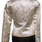 Cache Metallic Brocade Top Jacket New Gold / Silver Lined Event Evening $198 NWT