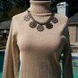Cache Metallic Rhinestone Peek-A-Boo Sleeve Top New Size Size M Stretch $118 NWT