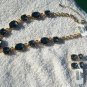 Cache Earring + Necklace New Dangle Event Chunky Gemstone Adjust Chain LOT 2 $98