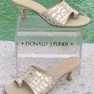 Donald Pliner Couture Metallic Kogi Gator Leather Shoe New Toe Ring Sandal $285 Donald Pliner Couture Metallic Kogi Gator Leather Shoe New Toe Ring Sandal $285