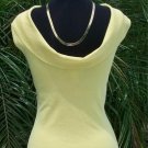 Cache Reversible Stretch Shawl Collar Top New Size S/M/L Silk Nylon Knit $88 NWT Cache Reversible Stretch Shawl Collar Top New Size S/M/L Silk Nylon Knit $88 NWT