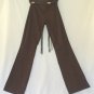 Cache Lot 2 Leather Bead Belt + Pant New 0/2/4/6/8/10/12 Cotton Spandex $118 NWT