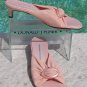 Donald Pliner HELLI Mesh Elastic Leather Slide Shoe New Buckle Detail $225 NIB