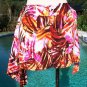 Cache Short Skort Wrap Skirt XS/S 0/2/4 Self Belt Tropical Palm Stretch $88 NWT