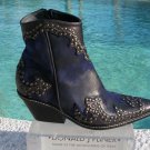 Donald Pliner Western Couture Vintage Suede Crush Leather Boot Shoe New NIB $625